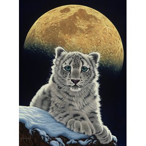 Grafika (02409) - Schim Schimmel, William Schimmel: "Moon Leopard" - 2000 brikker puslespil