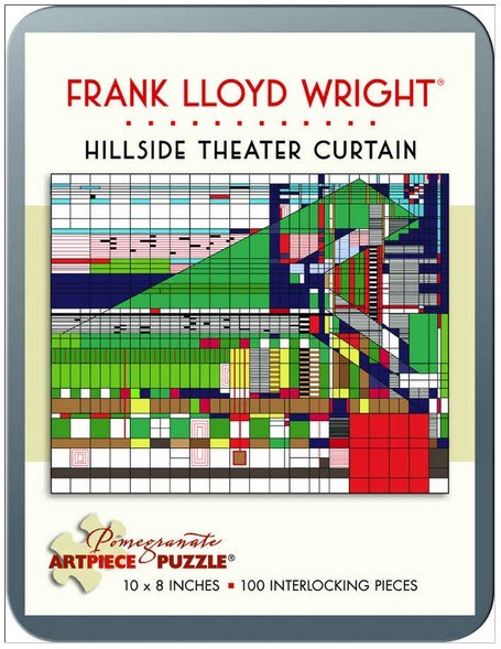 Pomegranate (AA760) - Frank Lloyd Wright: "Hillside Theater Curtain" - 100 brikker puslespil