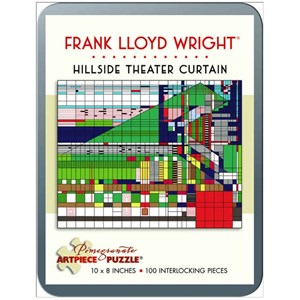 Pomegranate (AA760) - Frank Lloyd Wright: "Hillside Theater Curtain" - 100 brikker puslespil