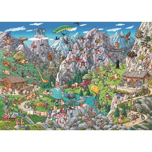 Heye (29680) - Birgit Tanck: "Alpine Fun" - 1000 brikker puslespil
