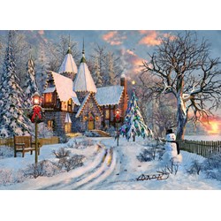 Eurographics (6000-0790) - Dominic Davison: "Christmas Cottage" - 1000 brikker puslespil