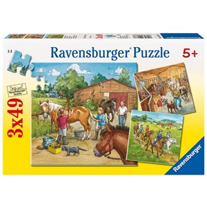 Ravensburger (09237) - "Welcome to Riding School" - 49 brikker puslespil