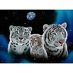 Grafika (02414) - Schim Schimmel, William Schimmel: "Gentle Family" - 2000 brikker puslespil