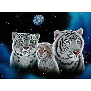 Grafika (02414) - Schim Schimmel, William Schimmel: "Gentle Family" - 2000 brikker puslespil