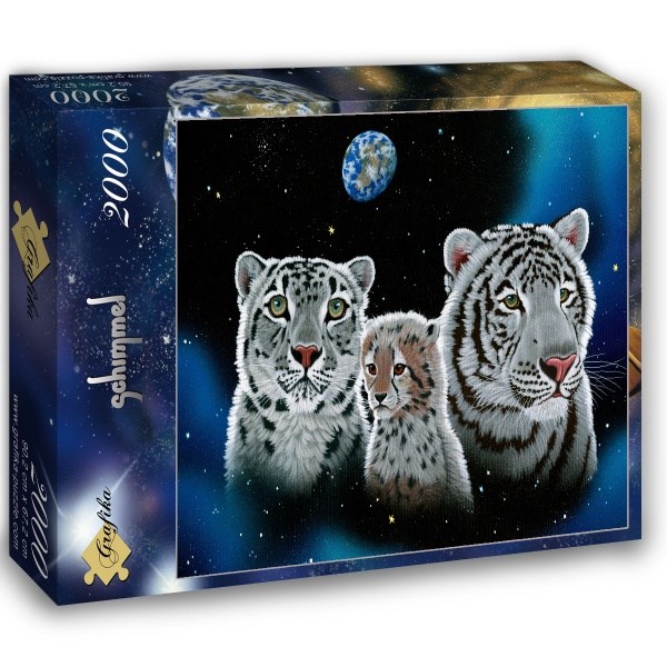 Grafika (02414) - Schim Schimmel, William Schimmel: "Gentle Family" - 2000 brikker puslespil