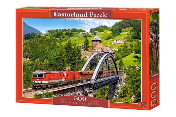 Castorland (B-52462) - "Train on the Bridge" - 500 brikker puslespil