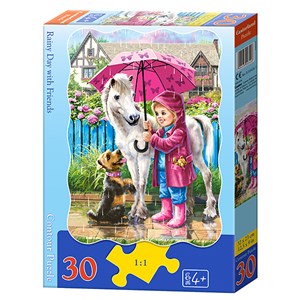 Castorland (B-03426) - "Rainy Day with Friends" - 30 brikker puslespil