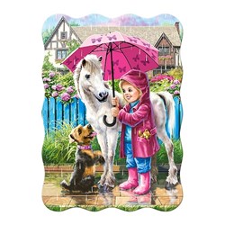 Castorland (B-03426) - "Rainy Day with Friends" - 30 brikker puslespil