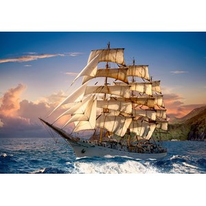Castorland (C-151431) - "Sailing At Sunset" - 1500 brikker puslespil