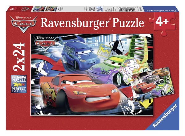 Ravensburger (08870) - "Biler" - 24 brikker puslespil