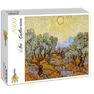 Grafika (01173) - Vincent van Gogh: "Olive Trees, 1889" - 2000 brikker puslespil