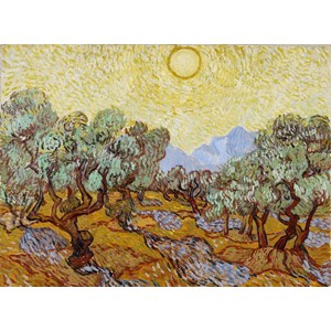 Grafika (01173) - Vincent van Gogh: "Olive Trees, 1889" - 2000 brikker puslespil