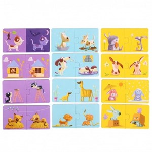 Djeco (08162) - "Modsætninger" - 2 brikker puslespil