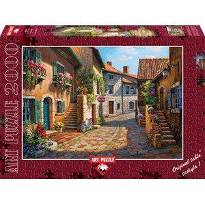 Art Puzzle (4709) - Sung Kim: "Rue de Village" - 2000 brikker puslespil