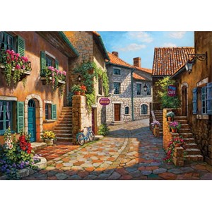 Art Puzzle (4709) - Sung Kim: "Rue de Village" - 2000 brikker puslespil