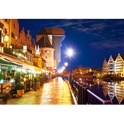 Castorland (C-103379) - "Gdansk Waterfront at Night" - 1000 brikker puslespil