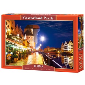 Castorland (C-103379) - "Gdansk Waterfront at Night" - 1000 brikker puslespil