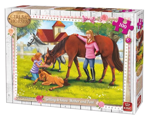 King International (05297) - "Girls & Horses" - 100 brikker puslespil
