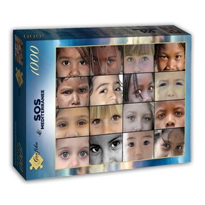 Grafika (00932) - "Eyes of Children around the World" - 1000 brikker puslespil