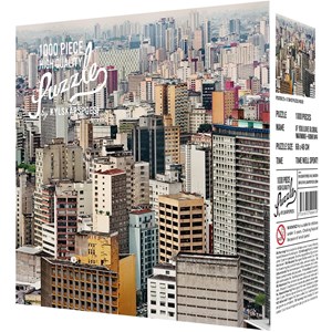 Kylskåpspoesi (00501) - Jens Assur: "Sao Paulo by Jens Assur" - 1000 brikker puslespil