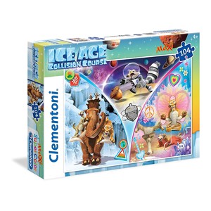 Clementoni (23977) - "Ice Age" - 104 brikker puslespil