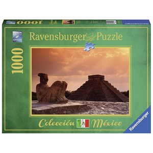 Ravensburger (19690) - "Atadecer in Chichén-Itzá" - 1000 brikker puslespil
