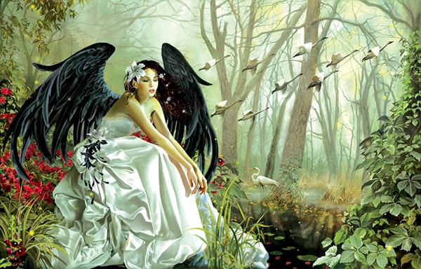 SunsOut (67671) - Nene Thomas: "Swan Song" - 1000 brikker puslespil