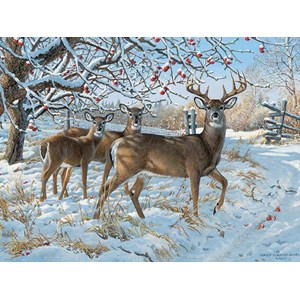 Cobble Hill (52083) - Persis Clayton Weirs: "Winter Deer" - 500 brikker puslespil