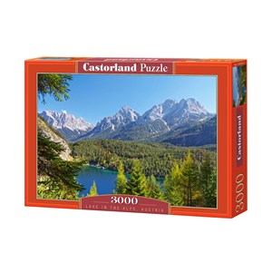 Castorland (C-300242) - "Lake in the Alps, Austria" - 3000 brikker puslespil