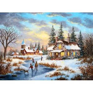 Grafika Kids (01905) - Dennis Lewan: "A Mid-Winter's Eve" - 300 brikker puslespil