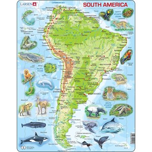 Larsen (A25-GB) - "South America" - 65 brikker puslespil