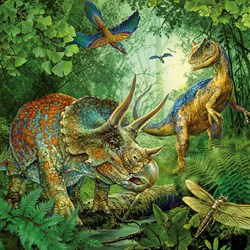 Ravensburger (09317) - "Dinosaur Fascination" - 49 brikker puslespil
