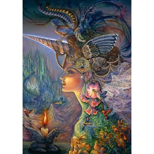 Grafika (T-00361) - Josephine Wall: "My Lady Unicorn" - 2000 brikker puslespil