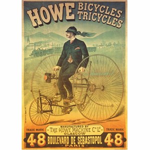 D-Toys (67555-VP01) - "Vintage Posters, Howe Tricycles" - 1000 brikker puslespil