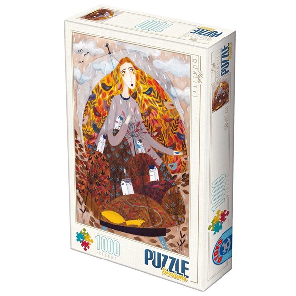 D-Toys (74102-KA03) - Kurti Andrea: "Efterår" - 1000 brikker puslespil