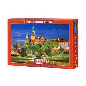 Castorland (C-103027) - "Poland, Krakow: Wawel Castle at Night" - 1000 brikker puslespil