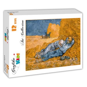 Grafika Kids (00001) - Vincent van Gogh: "La Sieste (d'après Millet), 1890" - 12 brikker puslespil