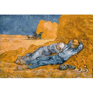 Grafika Kids (00001) - Vincent van Gogh: "La Sieste (d'après Millet), 1890" - 12 brikker puslespil