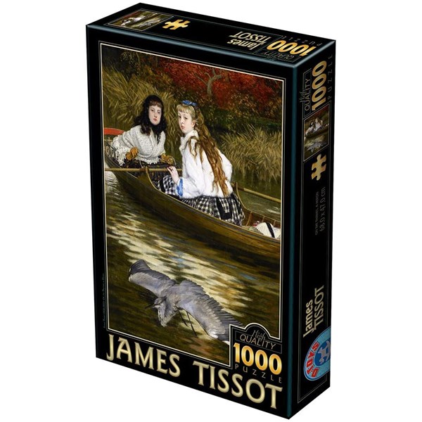 D-Toys (72771-1) - James Tissot: "On the Thames, A Heron" - 1000 brikker puslespil