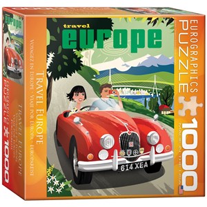 Eurographics (8000-1645) - "Travel Europe" - 1000 brikker puslespil