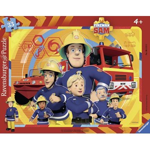 Ravensburger (06114) - "Fireman Sam" - 33 brikker puslespil