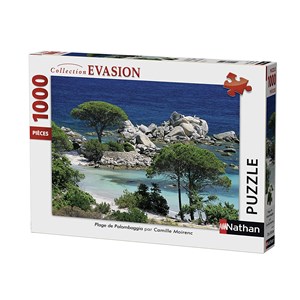 Nathan (87459) - "Corsica, Palombaggia Beach" - 1000 brikker puslespil
