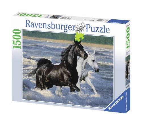 Ravensburger (16276) - "Horses on the Beach" - 1500 brikker puslespil