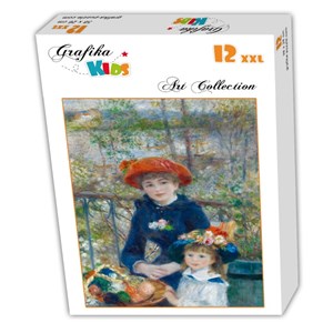 Grafika (00164) - Pierre-Auguste Renoir: "The Two Sisters, On the Terrace, 1881" - 12 brikker puslespil