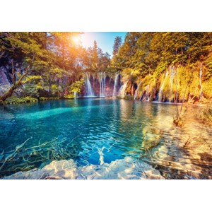 Grafika Kids (01188) - "Plitvice Lakes National Park, Croatia" - 100 brikker puslespil