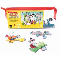 Puzzle Michele Wilson (W422-12) - "Animal Concert" - 12 brikker puslespil