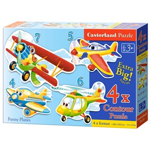 Castorland (B-04447) - "Planes" - 4 5 6 7 brikker puslespil