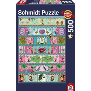 Schmidt Spiele (58214) - "Paradise Banderoles" - 500 brikker puslespil