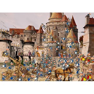 Grafika (01447) - François Ruyer: "Attack of the Castle" - 300 brikker puslespil