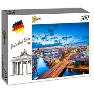 Grafika (02506) - "Deutschland Edition, Berlin Skyline In Twilight" - 300 brikker puslespil